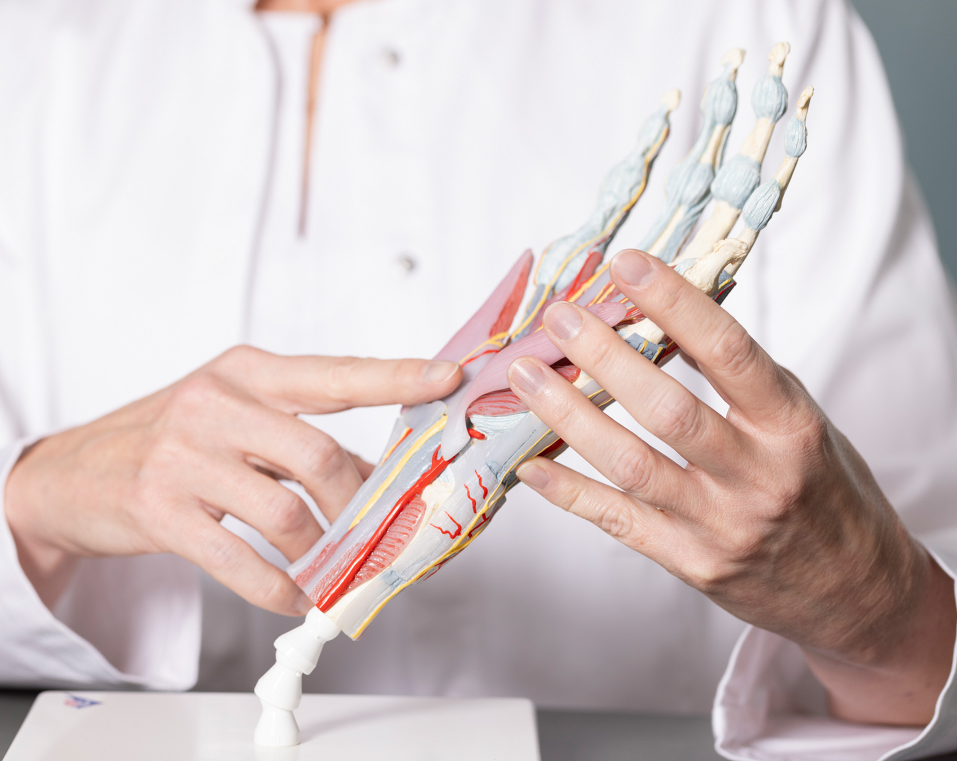 Tendovaginitis stenosans de Quervain, Die Handchirurgie